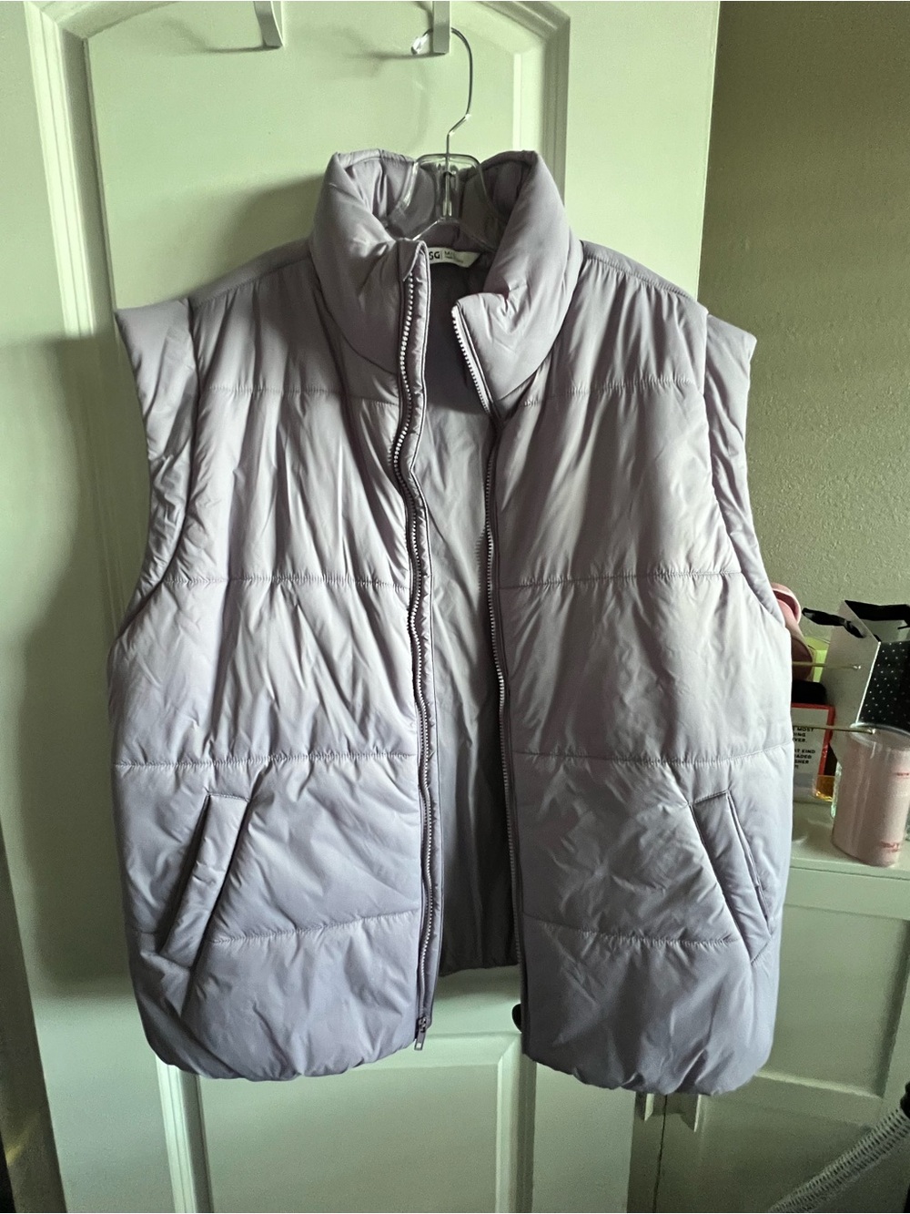 DSG Light Lavender Quilted Puffer Vest